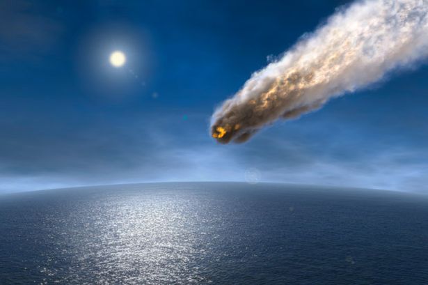 Asteroid before the impact in water-746606